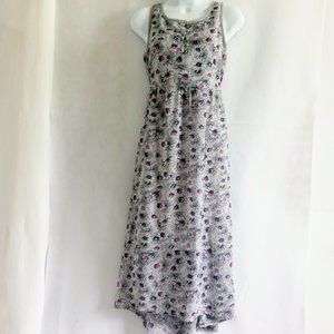 Xhilaration Floral High*Low Sleeveless Maxi Dress